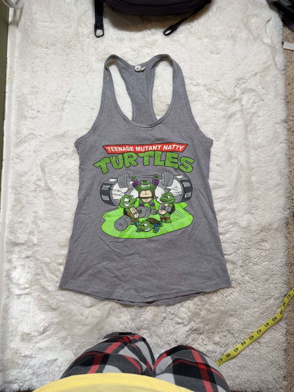 Flex Comics Teenage Mutant Natty Turtles Racerback Tank Top Size M